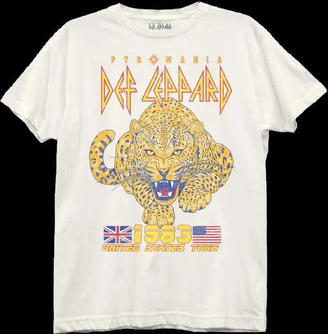 1983 United States Tour Def Leppard T-Shirt