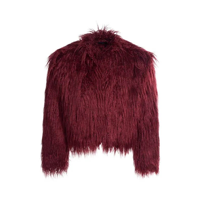 【24s Dec.】Red Faux Fur Coat