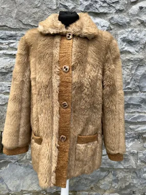 80s faux fur coat uk 10