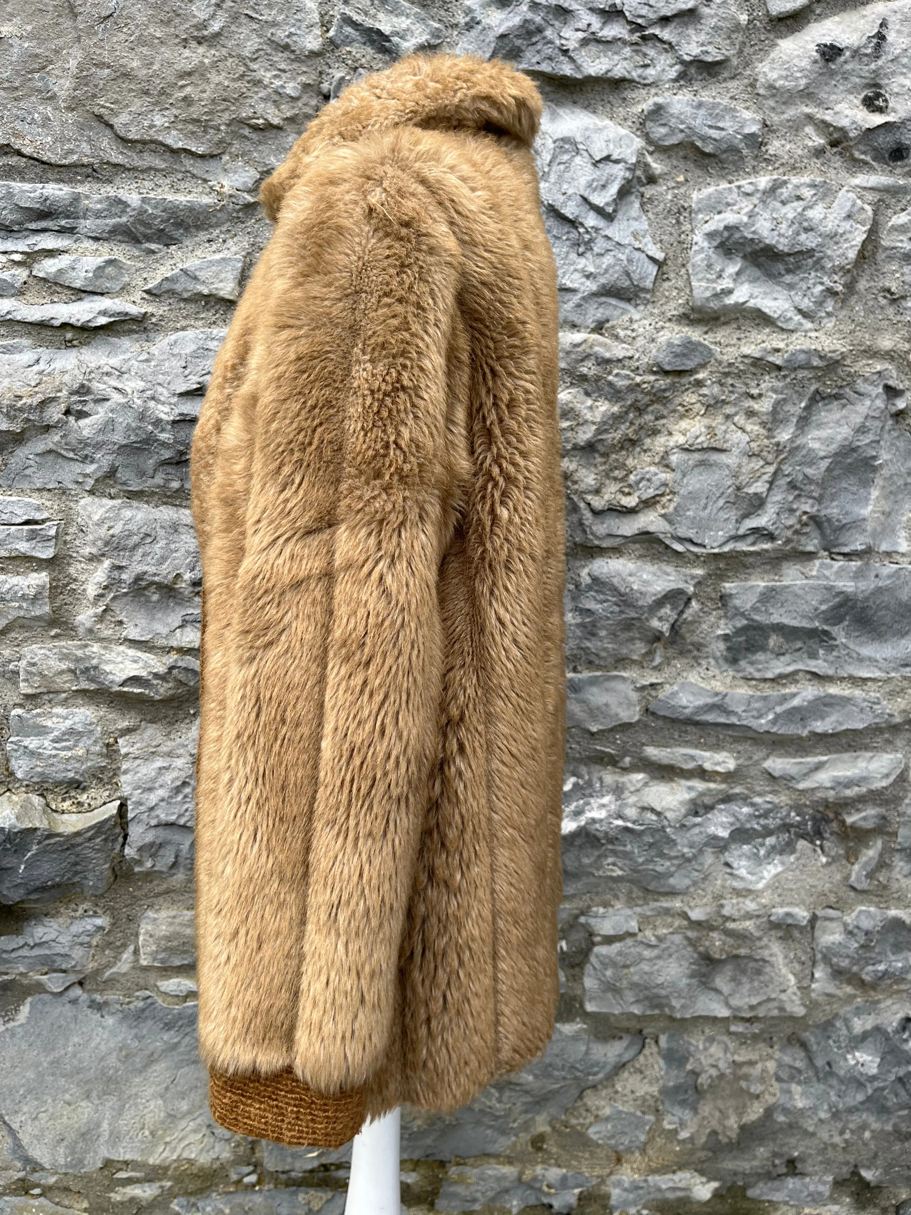 80s faux fur coat uk 10