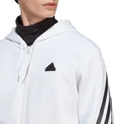 ADIDAS FUTURE ICONS 3-STRIPE ZIP HOODIE - MENS - WHITE