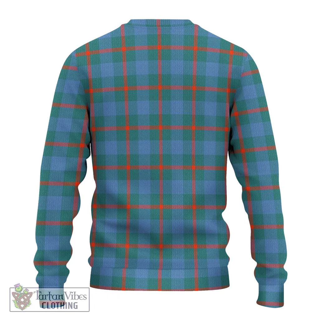 Agnew Ancient Tartan Ugly Sweater with Family Crest DNA In Me Style