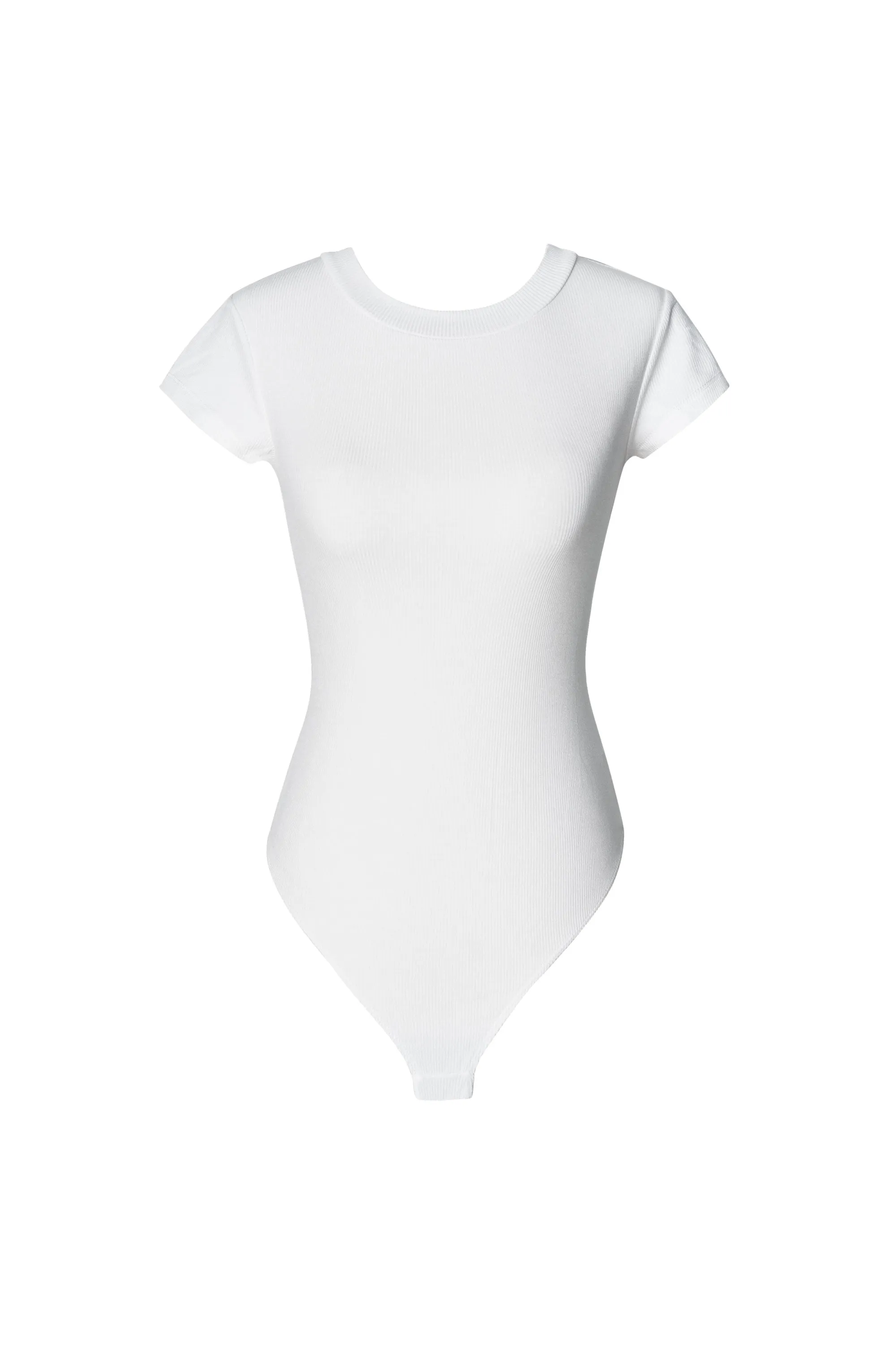 Alicia White Ribbed Bodysuit