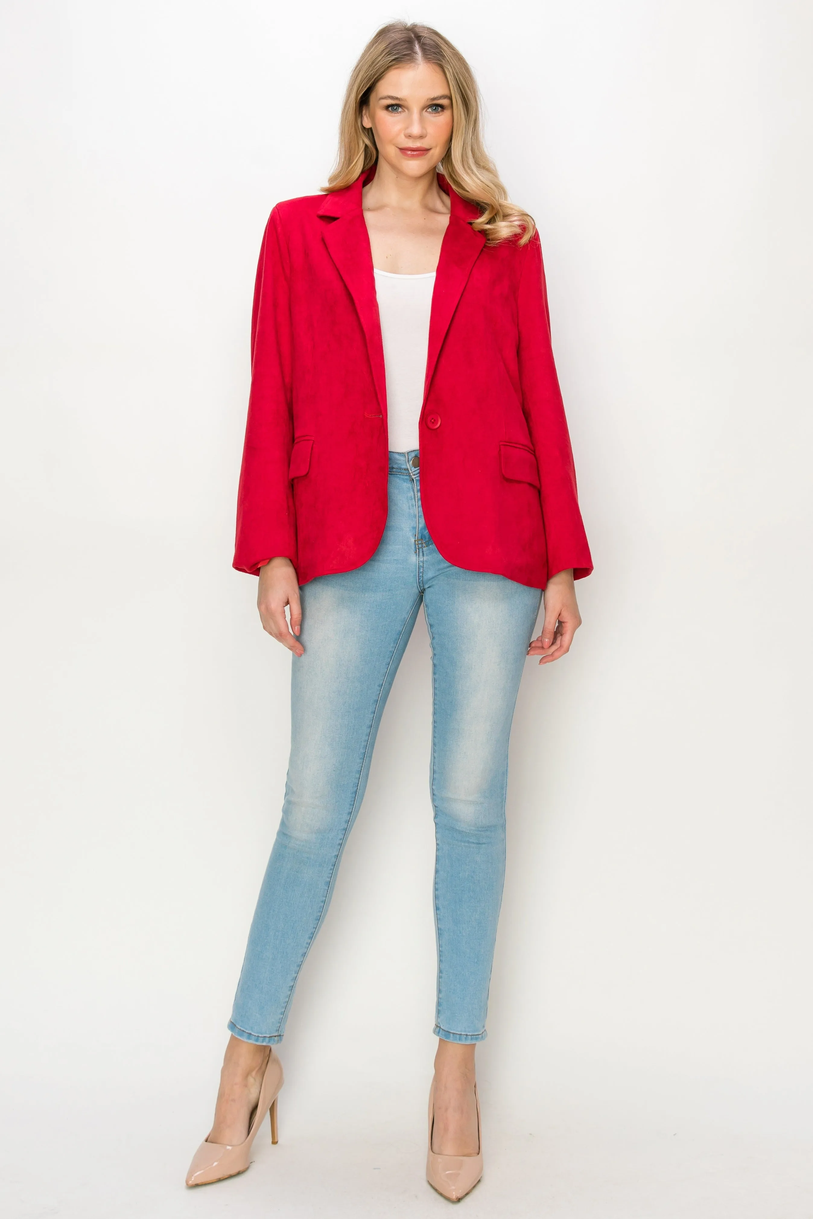 Amy Suede Blazer Jacket