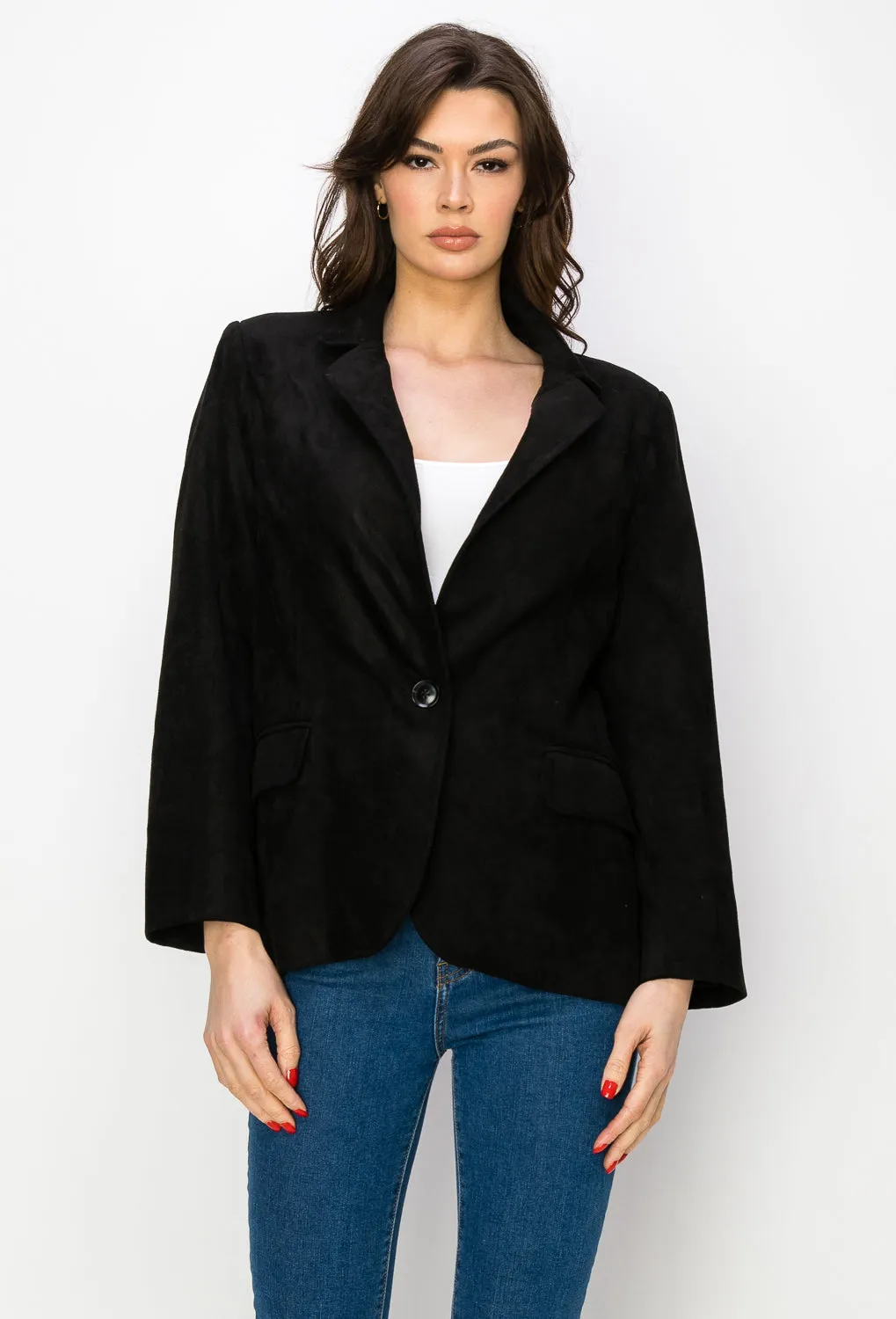 Amy Suede Blazer Jacket