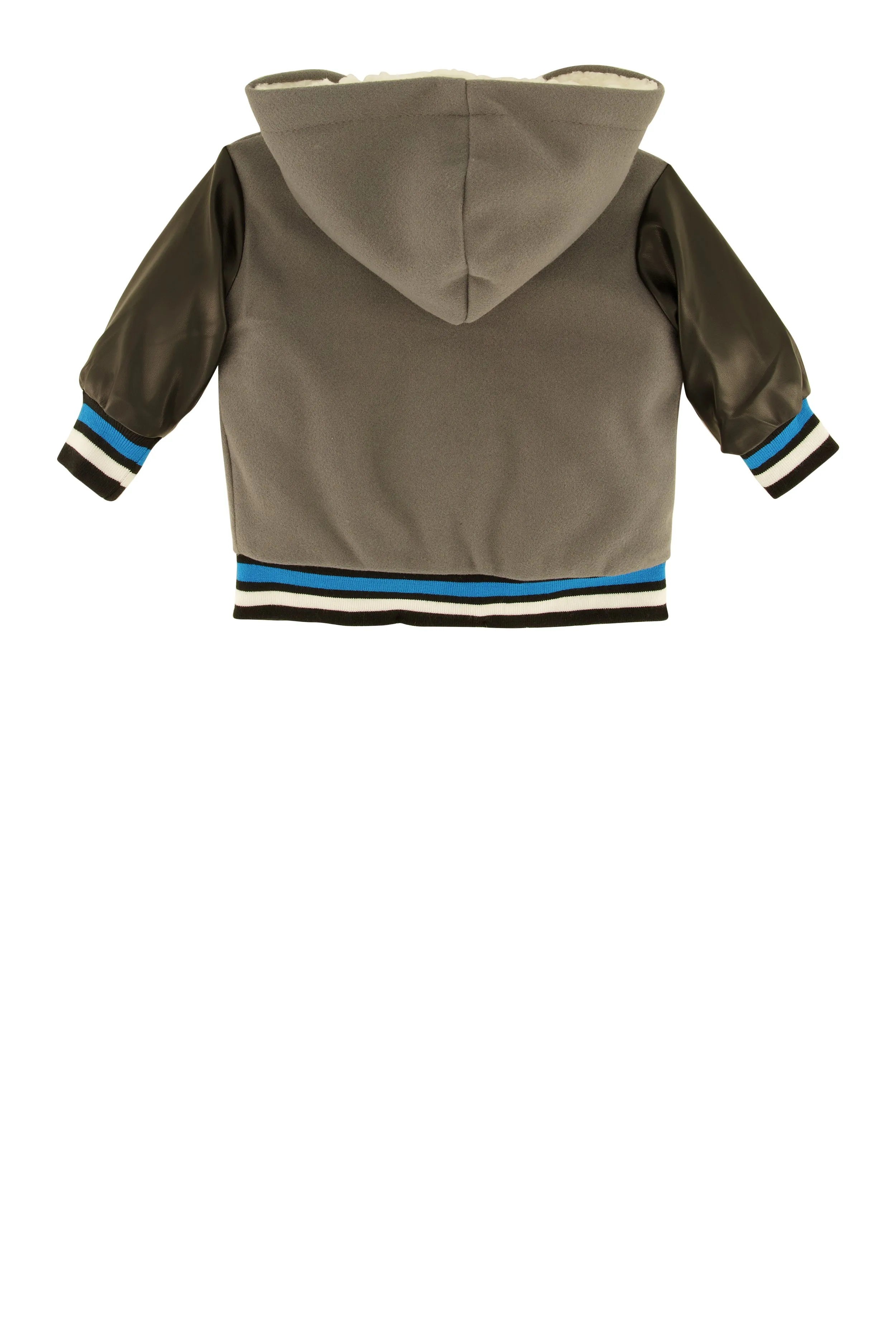 Baby Boys 12-24M Color Blocked Hooded Varsity Jacket