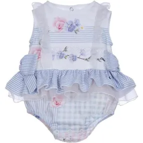 Baby Girls Blue and White Shortie