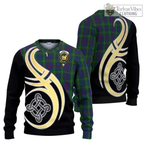 Bailey Tartan Ugly Sweater with Family Crest and Celtic Symbol Style