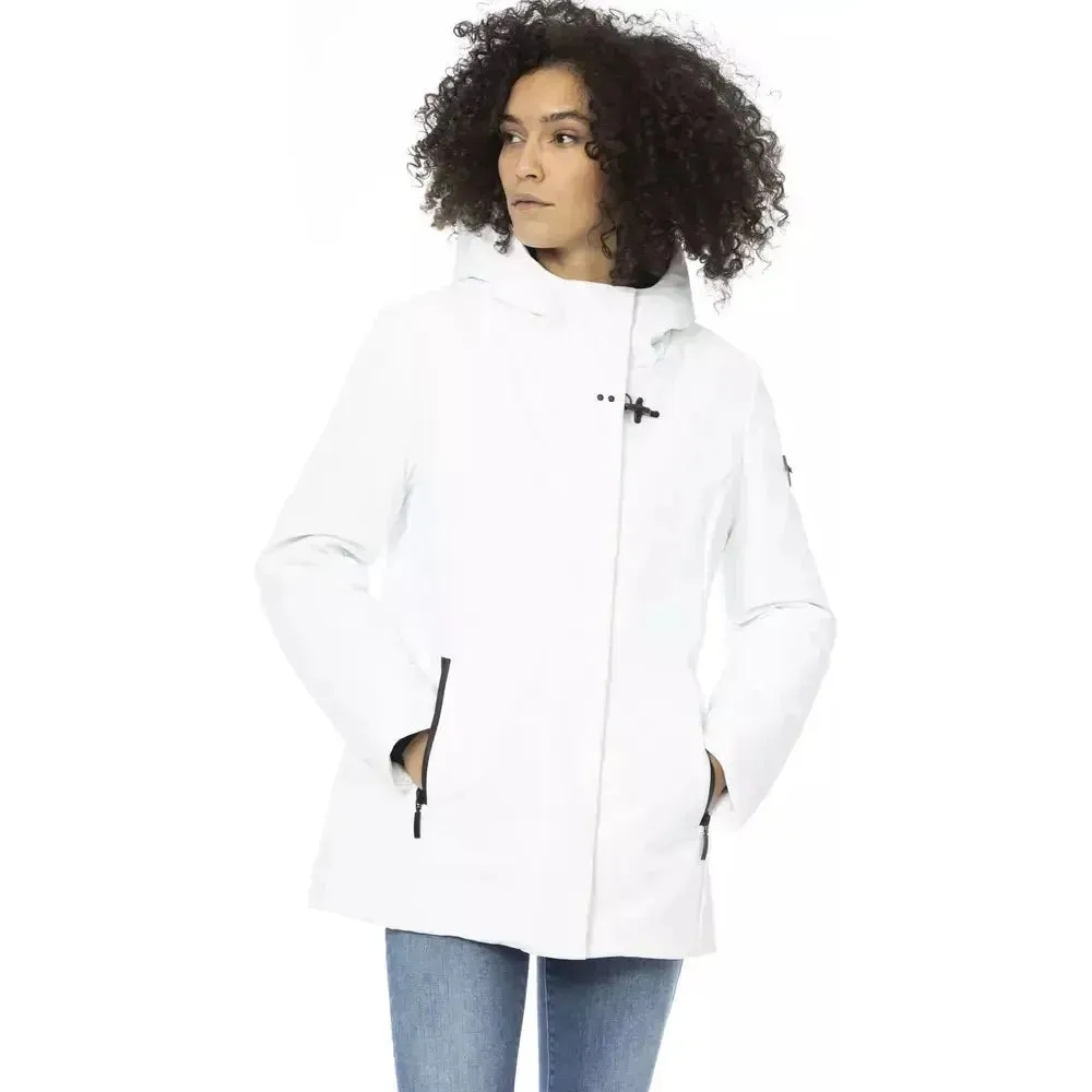 Baldinini Trend White Polyester Women Jacket