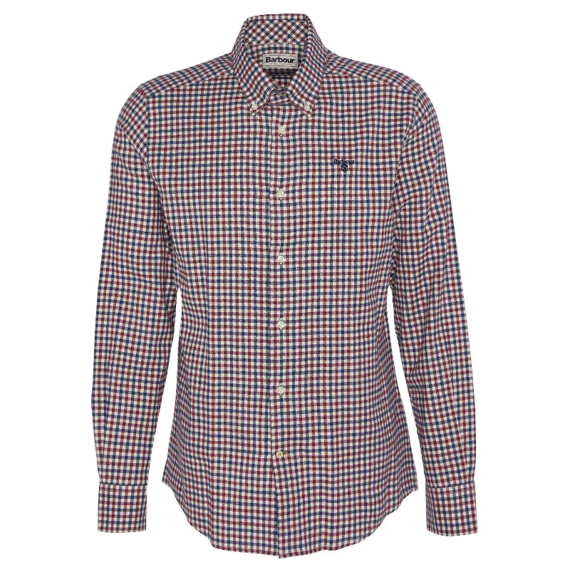 Barbour Finkle Mens Tailored Shirt - Merlot