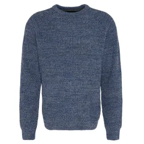 Barbour Horseford Lambswool Crew Neck Mens Jumper - River Blue