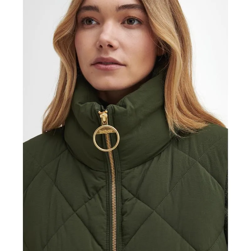 Barbour Leverton Ladies Puffer Gilet - Olive/Ancient