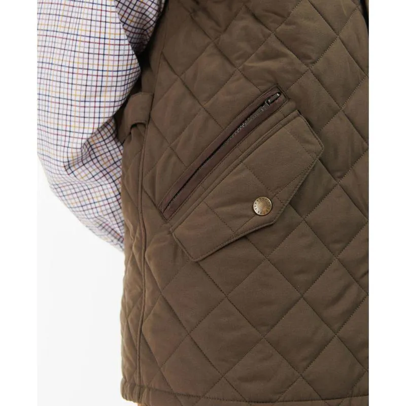 Barbour Shoveler Mens Quilted Gilet - Dark Olive