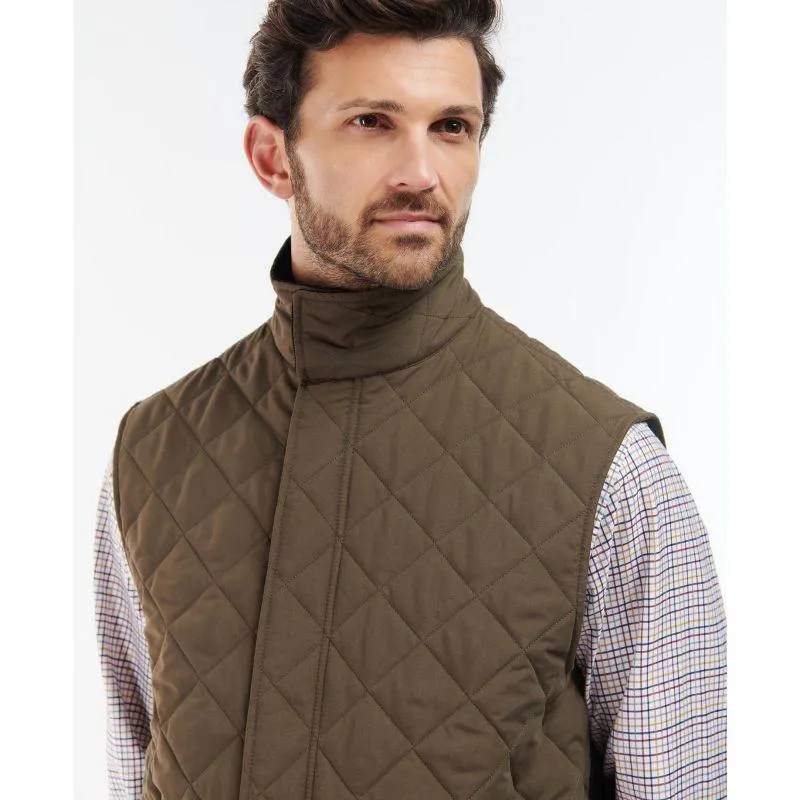 Barbour Shoveler Mens Quilted Gilet - Dark Olive