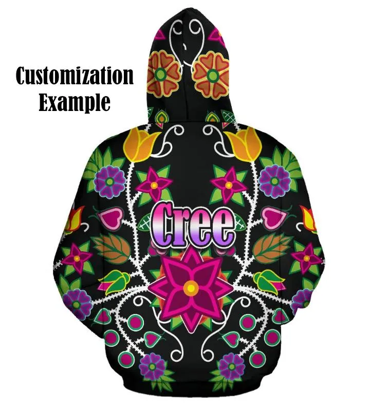 Beaded Nouveau Coal Sherpa Hoodie