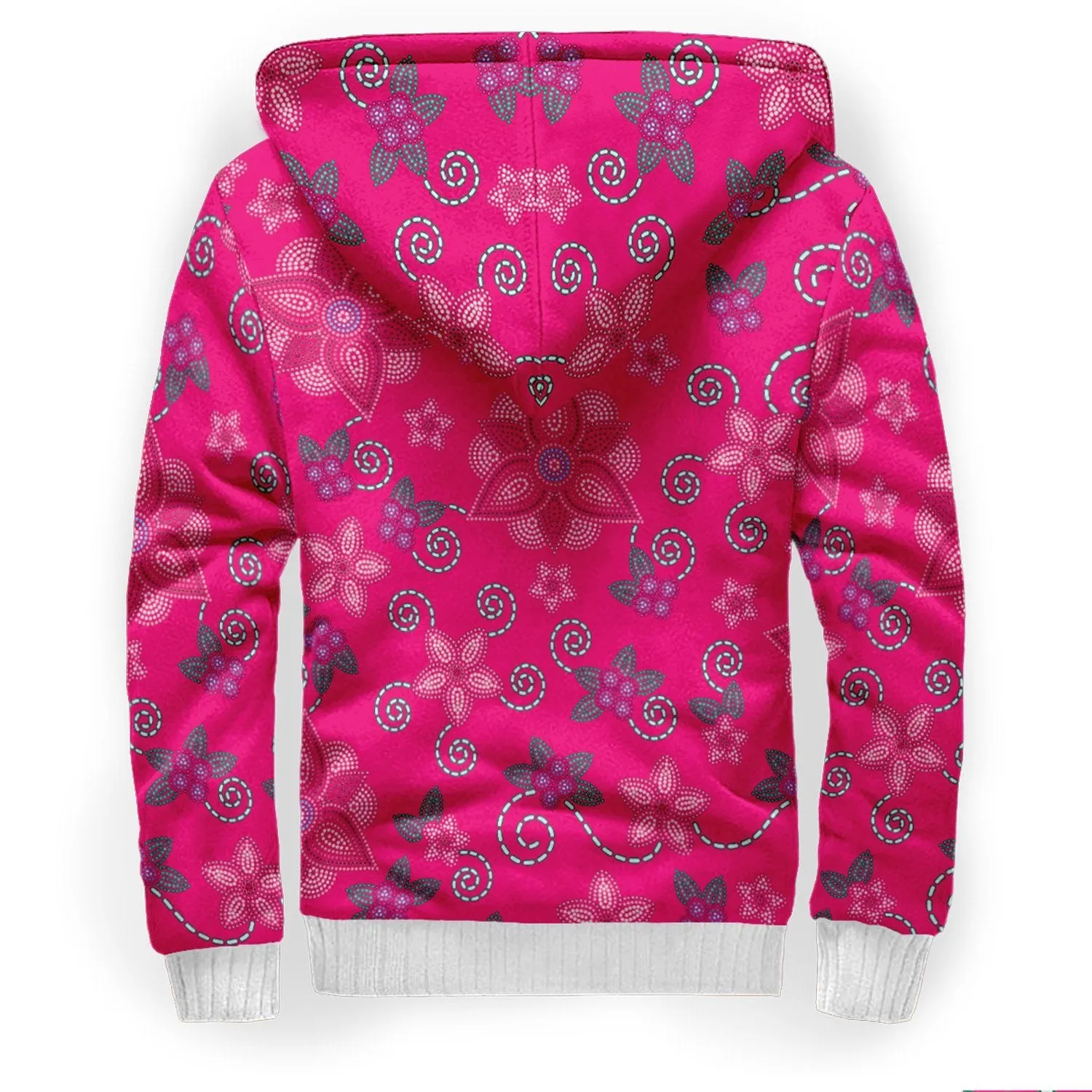 Berry Picking Pink Sherpa Hoodie