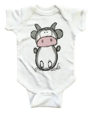 Betsy Cow White Bodysuit