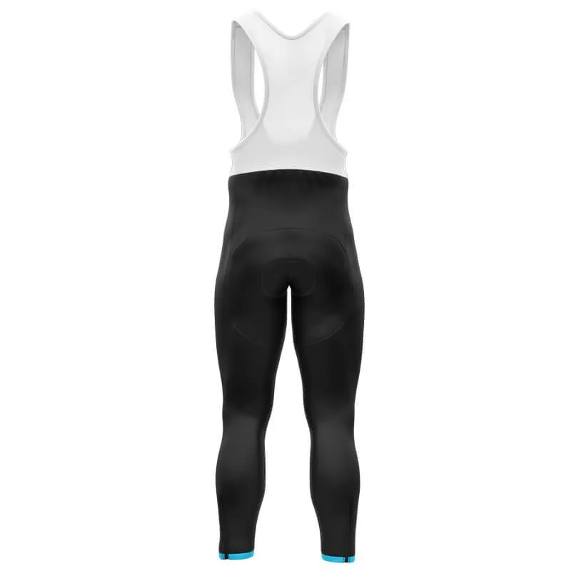 Black to Cyan Thermal Bib Pants [CLEARANCE]