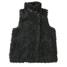 Black Vest Faux Fur & Sherpa By Inc, Size: S