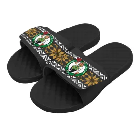 Boston Celtics Ugly Sweater Slides