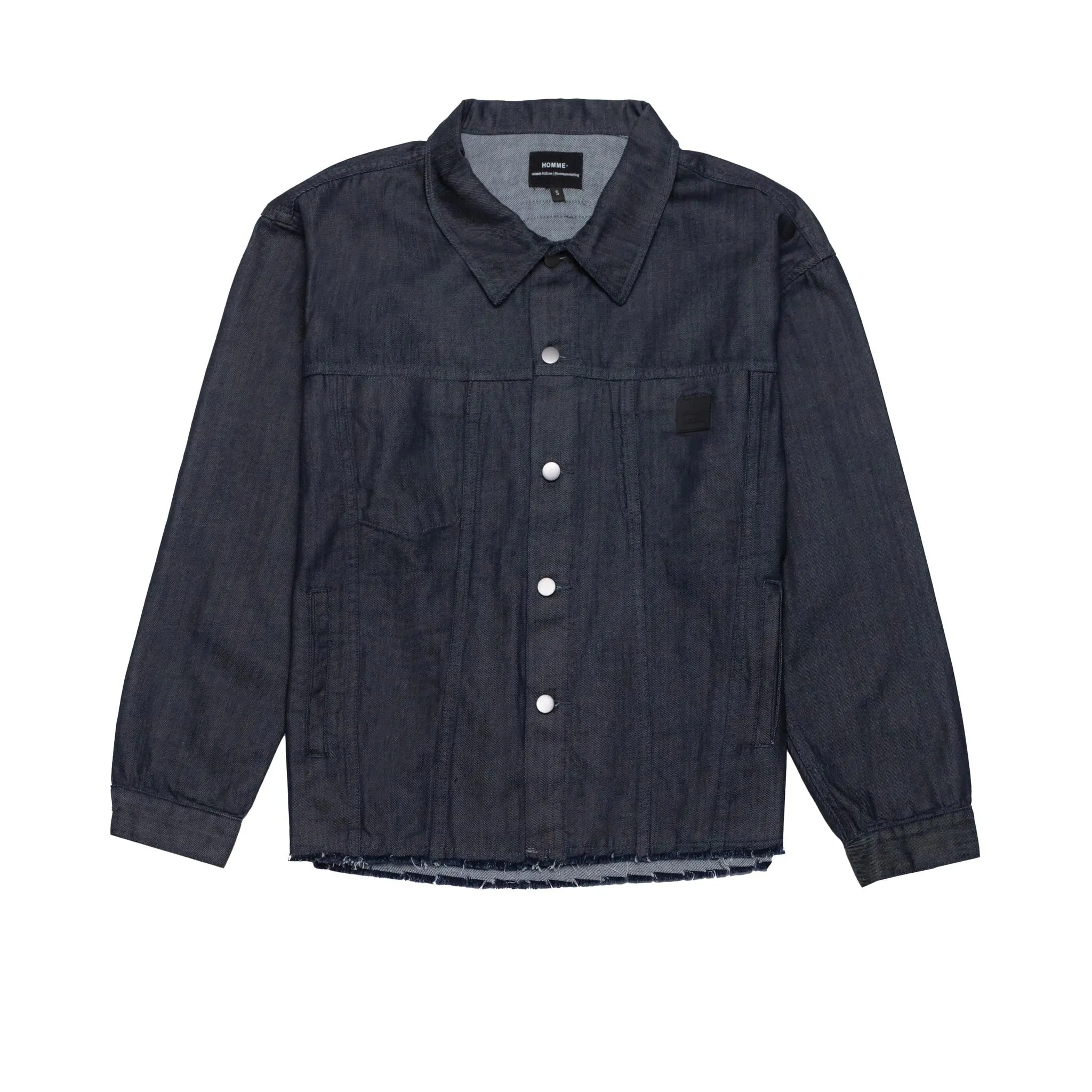 Boxy Raw Edge Denim Jacket