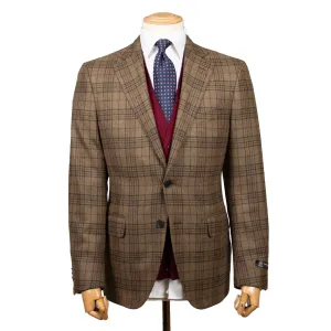 Brown Glenesk Check Wool & Cashmere Jacket