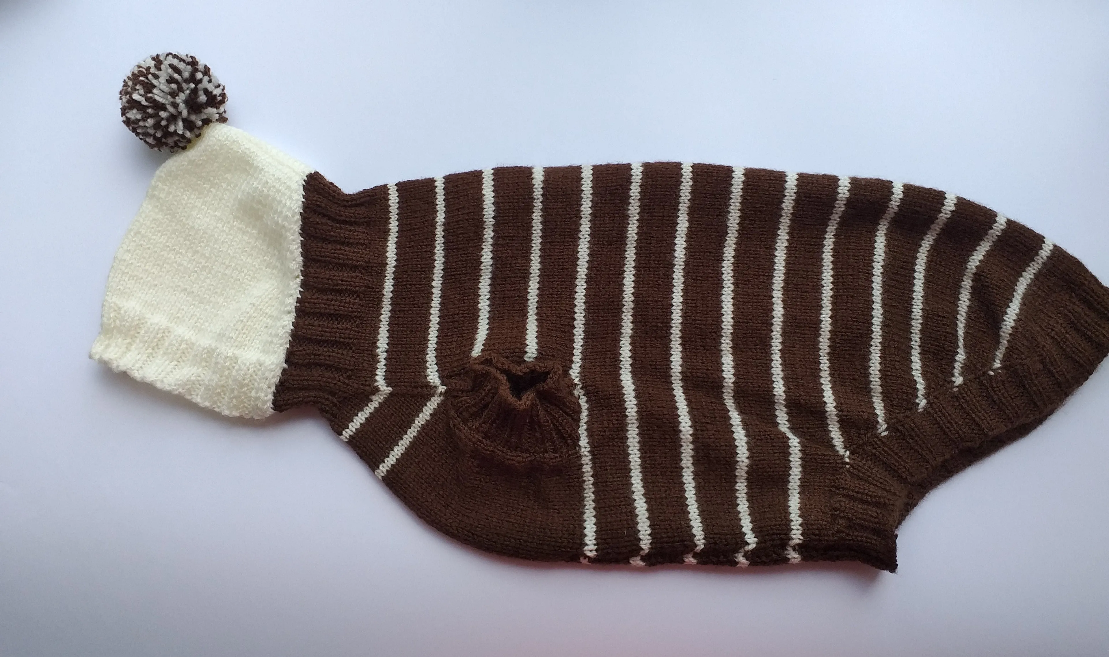 Brown Striped Hoodies for Dogs