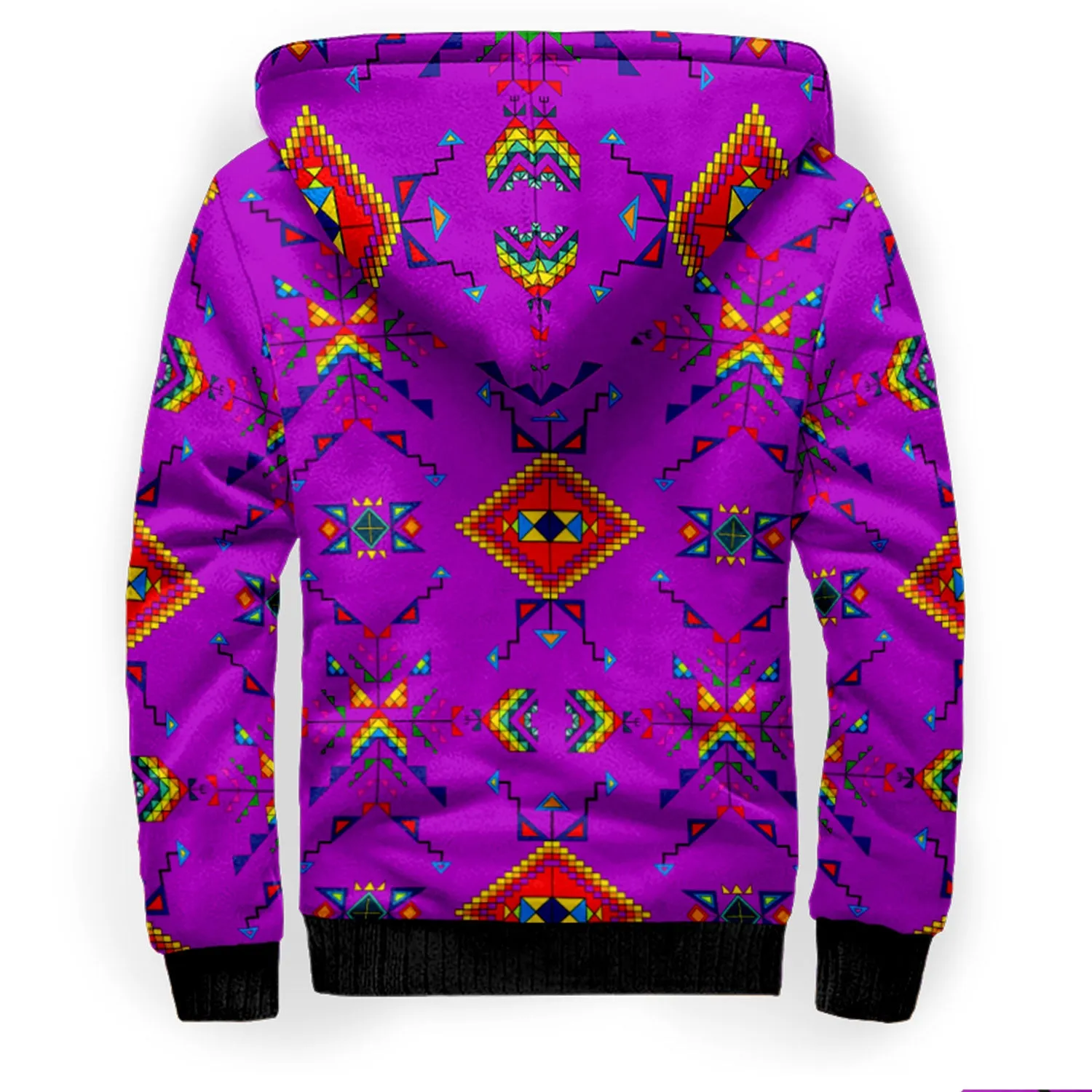 Buffalo Jump Purple Sherpa Hoodie