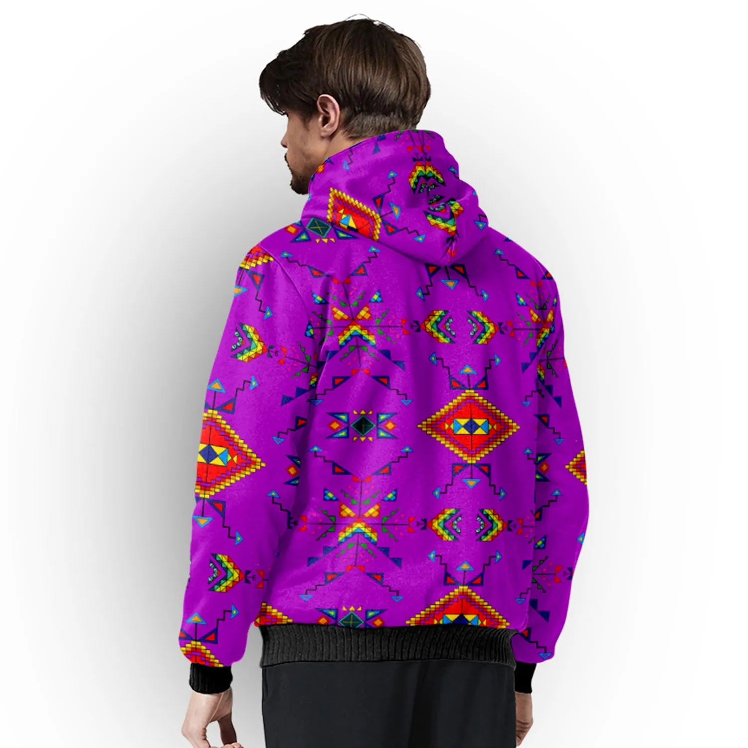 Buffalo Jump Purple Sherpa Hoodie