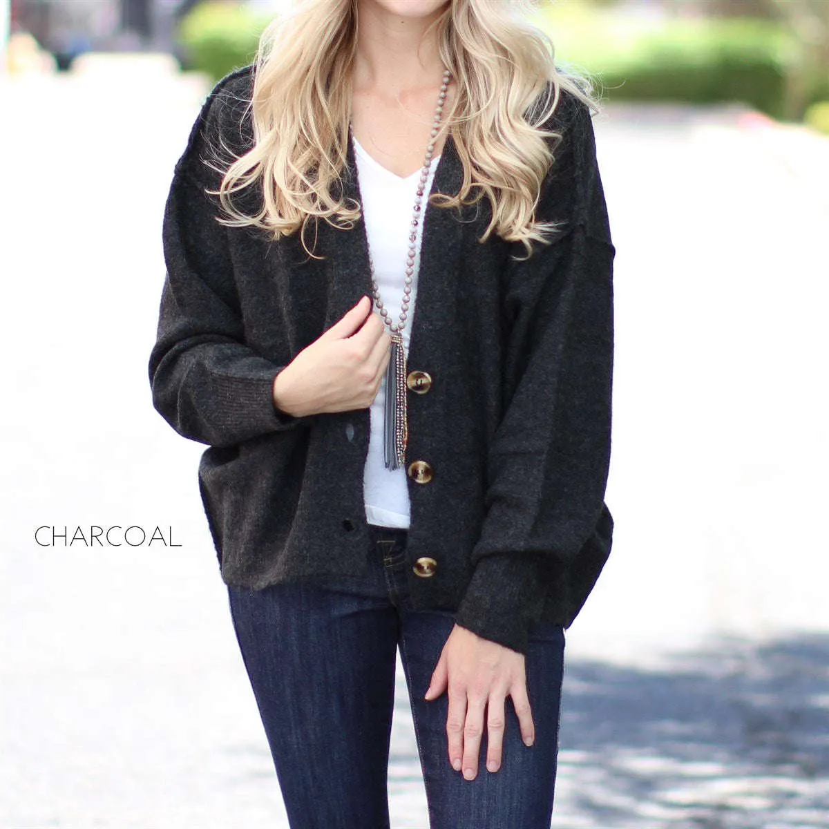 Button Sweater Cardigan | XS-XL