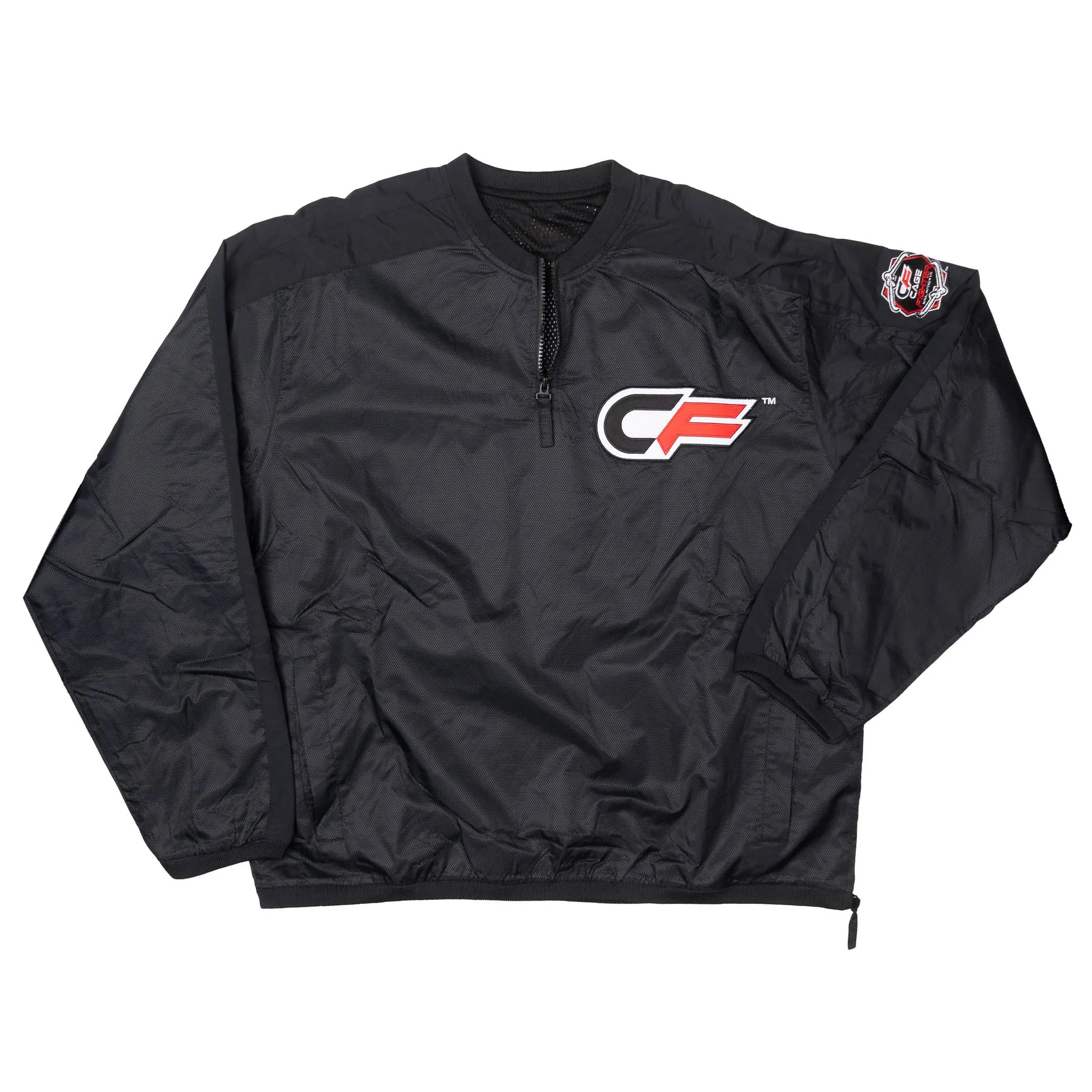 CAGE FIGHTER CREWNECK JACKET BLACK - CF01