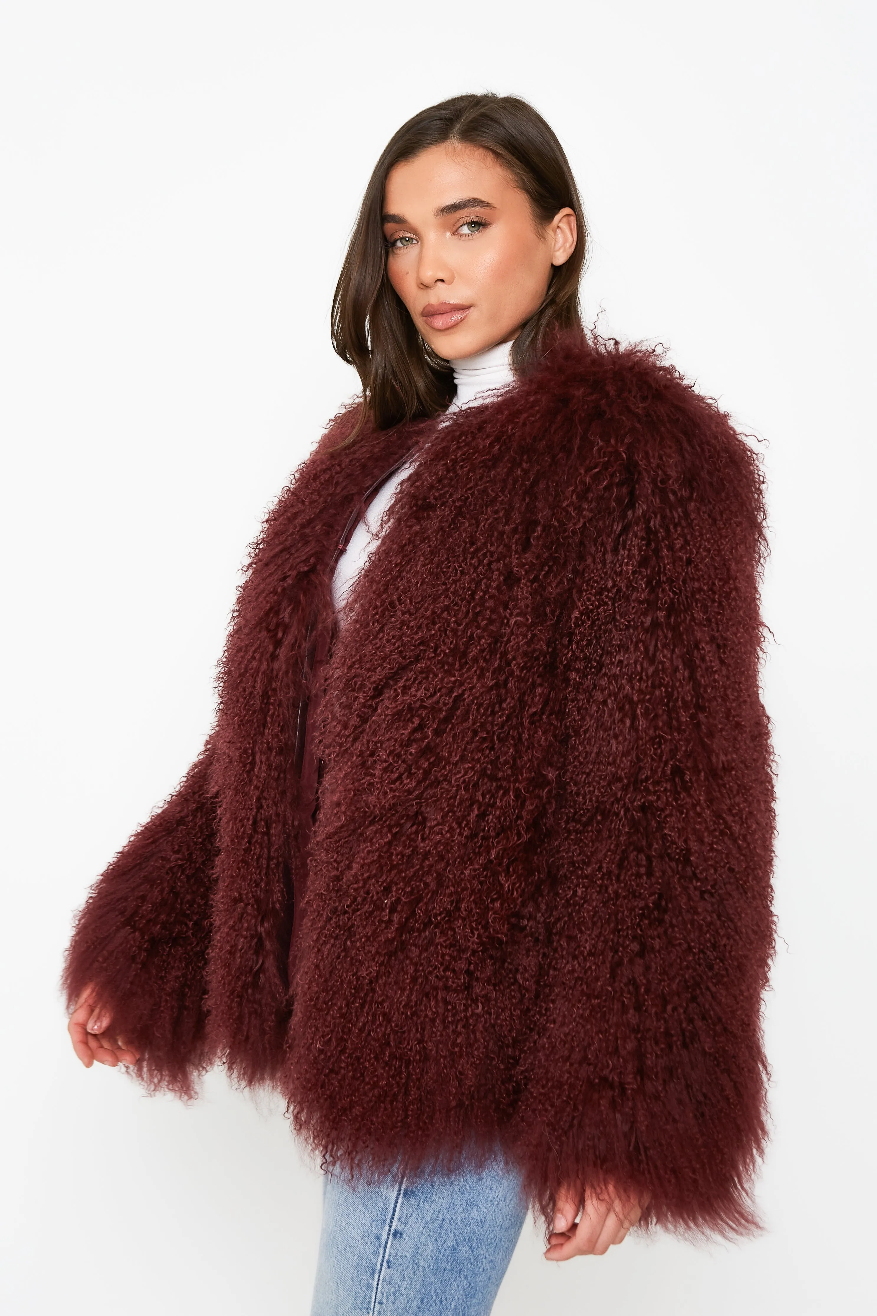 Cali Mongolian Fur Coat