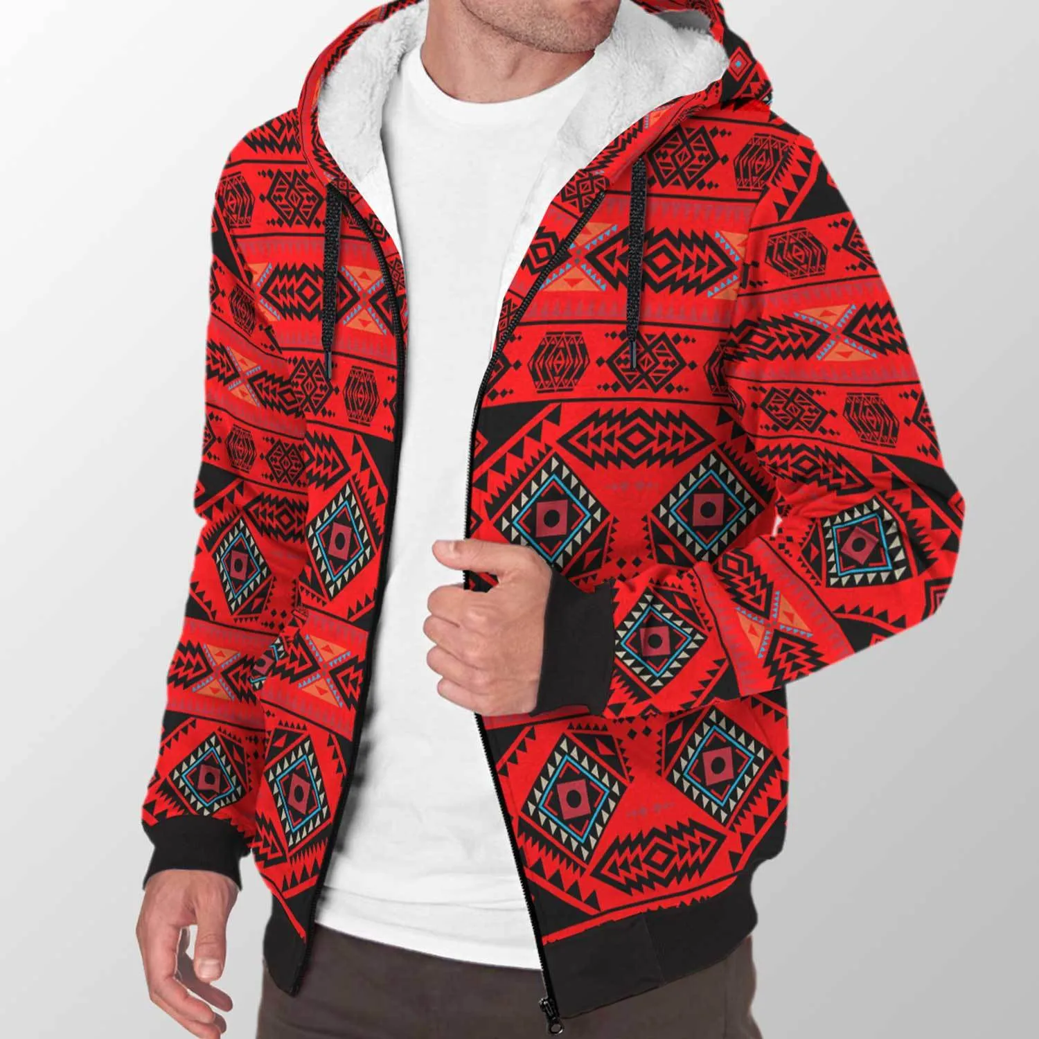 California Coast Mask Sherpa Hoodie