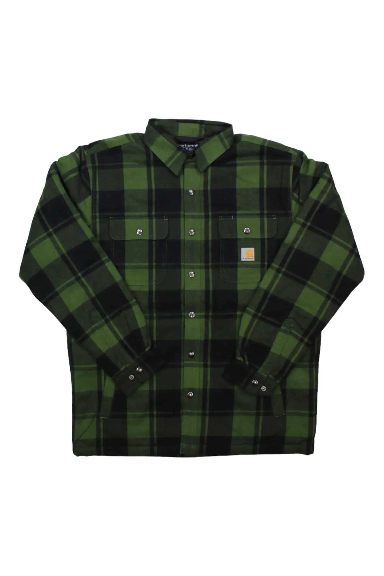 Carhartt Mens Relaxed Fit Flannel Sherpa-Lined Shirt Jac