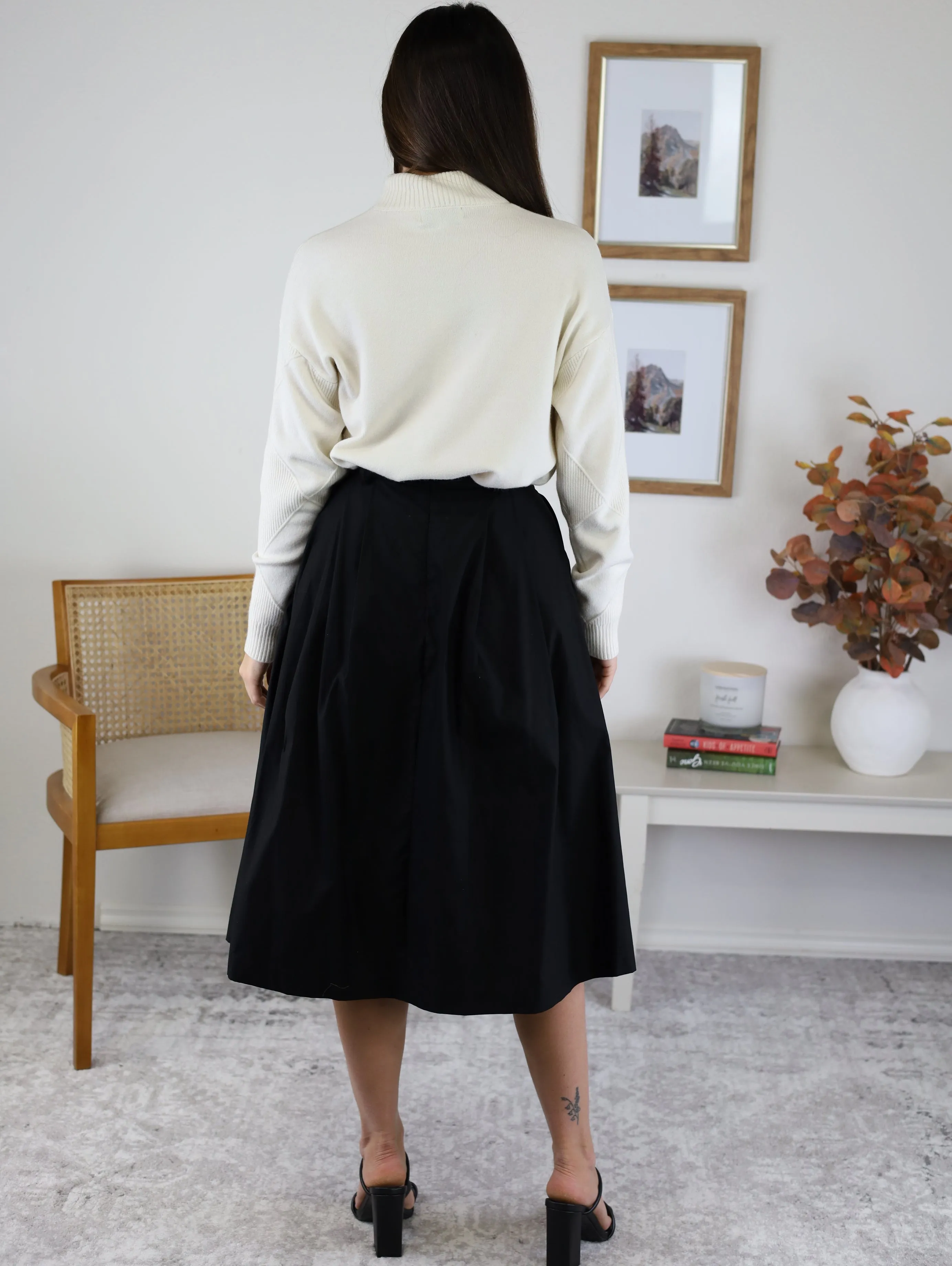 Celina Midi Skirt with Belt