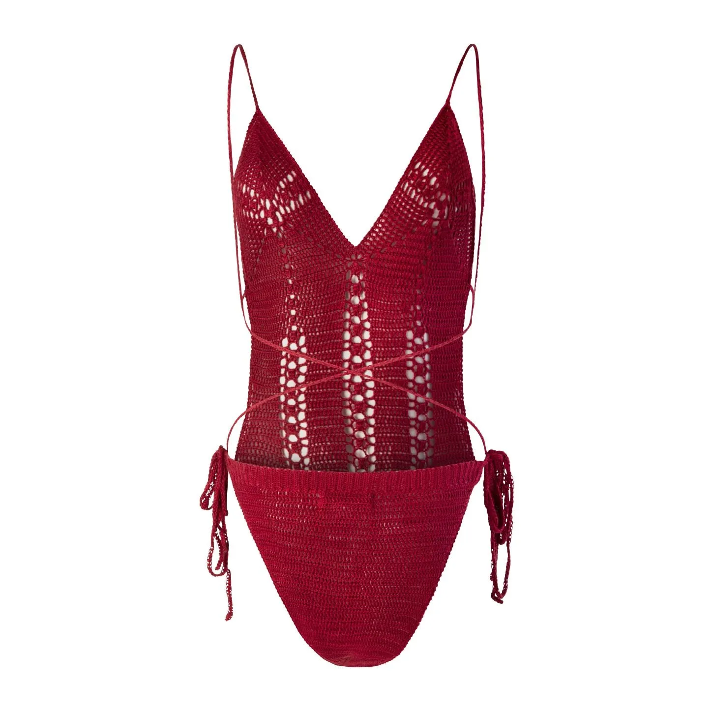 Cerise Hand Knit Body Suit