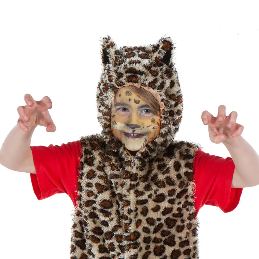 Children's Leopard Fancy Dress Zip Top