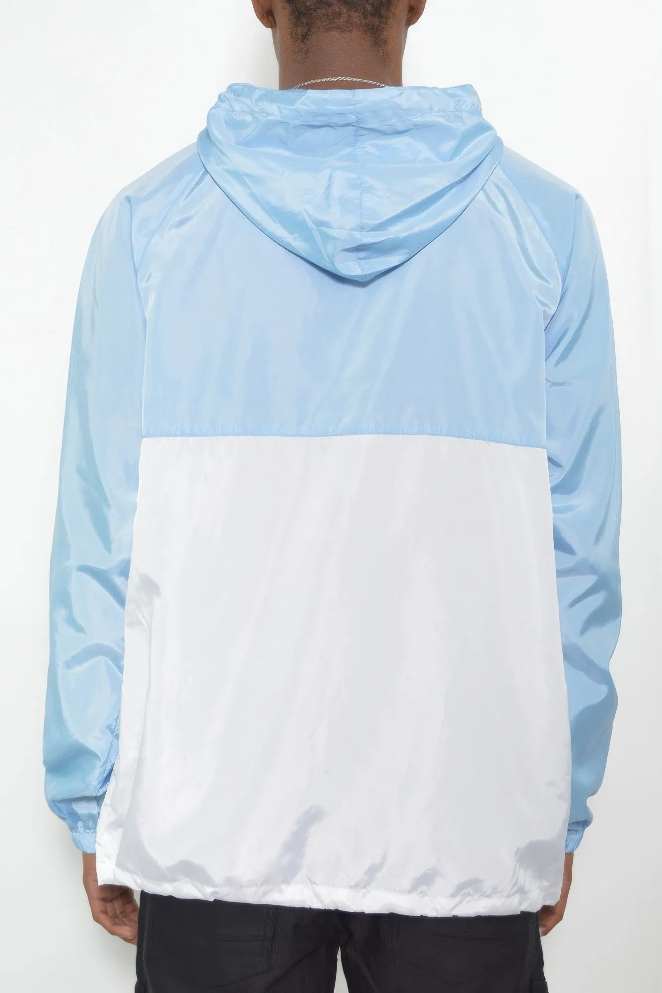 Color Block Anorak Windbreaker for Men