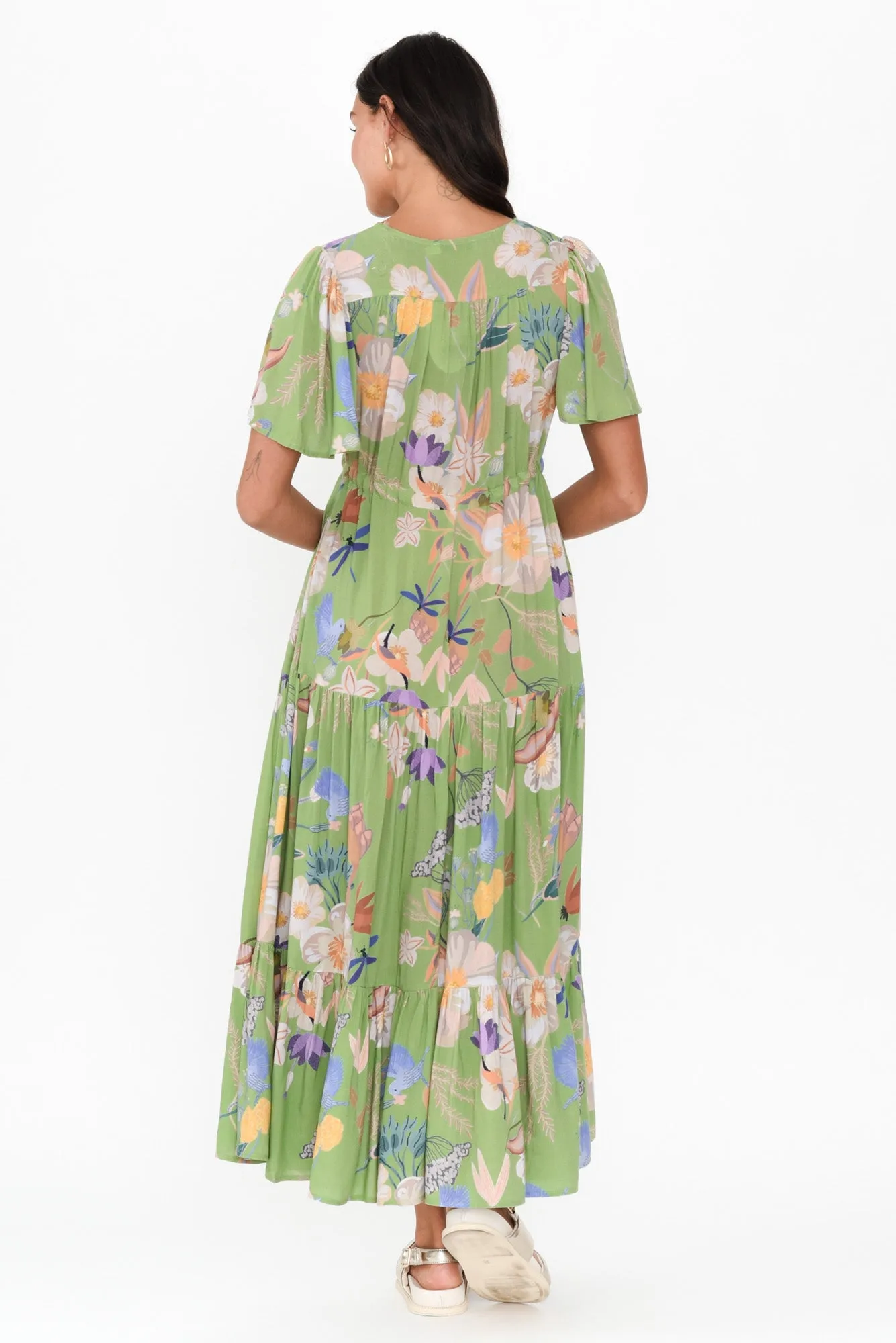 Cooper Green Bloom Tier Dress