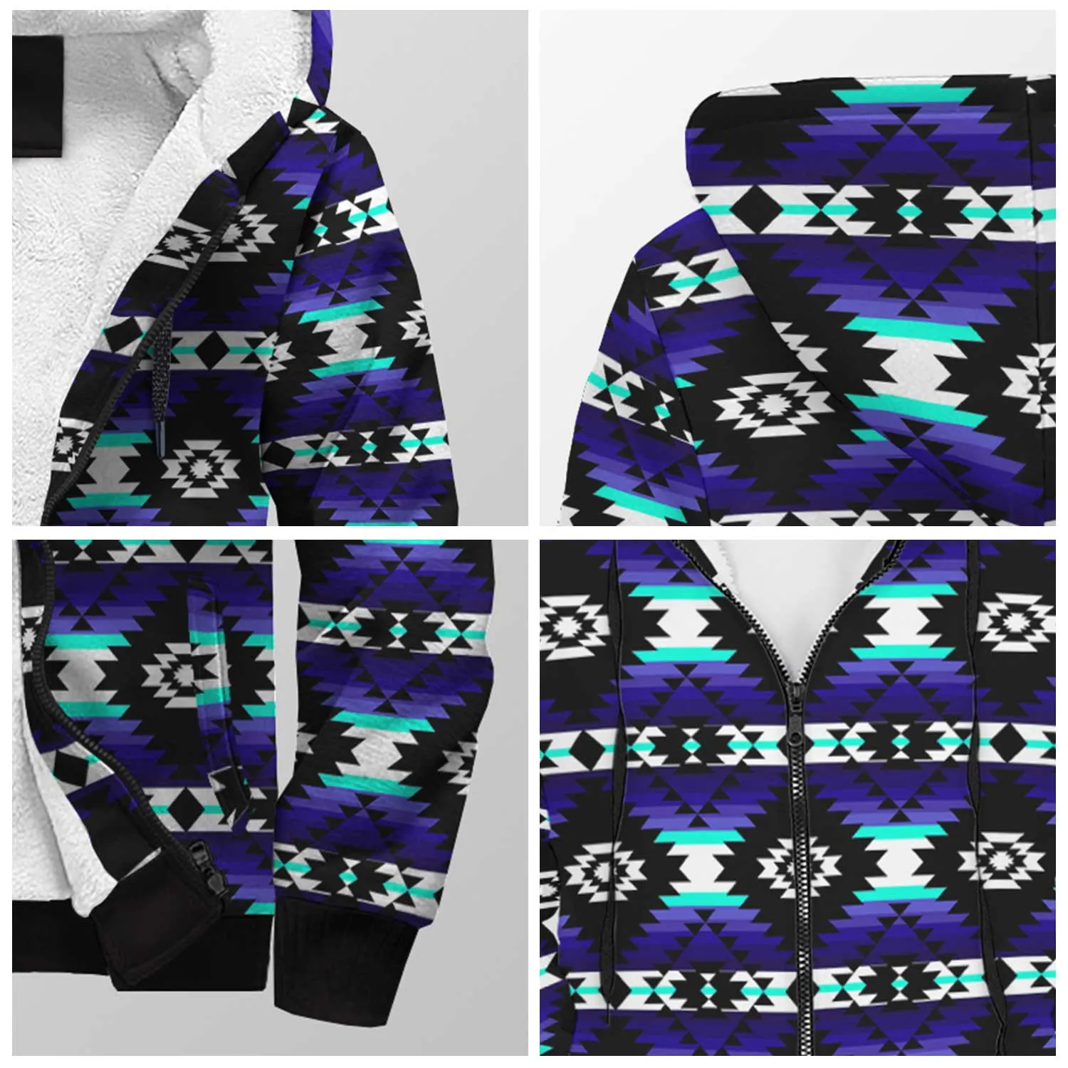 Cree Confederacy Midnight Sherpa Hoodie