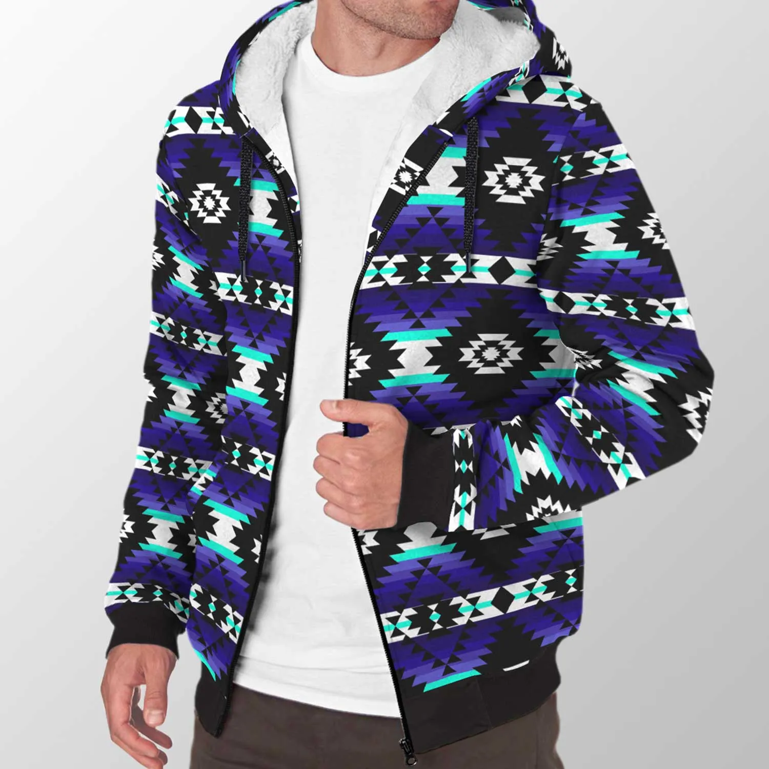 Cree Confederacy Midnight Sherpa Hoodie