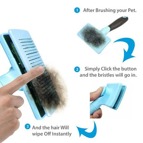 DakPets Self-Cleaning Slicker Brush