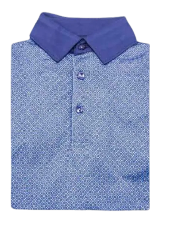 Danini Men's S/S Polo - Peri Print