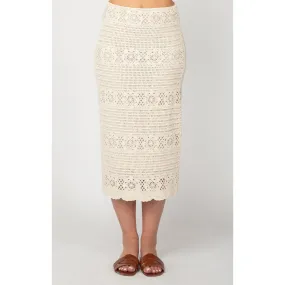 Dex Crochet Midi Skirt