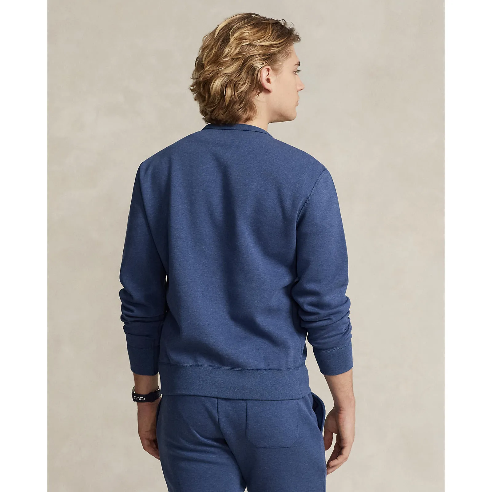 Double-Knit Crew Neck Sweatshirt - Blue Heather