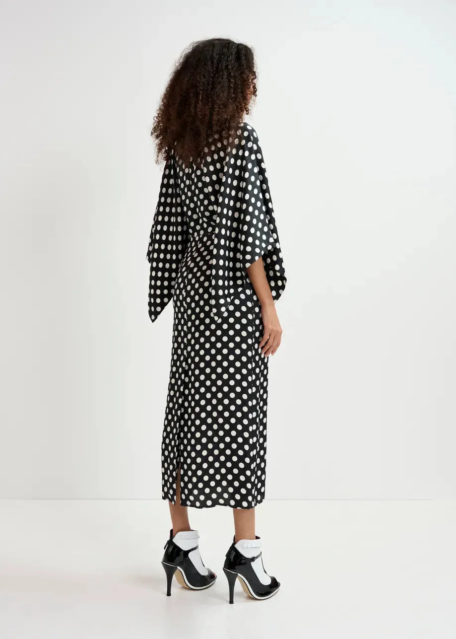 Essentiel Antwerp Black and White Spot Gorpio Dress