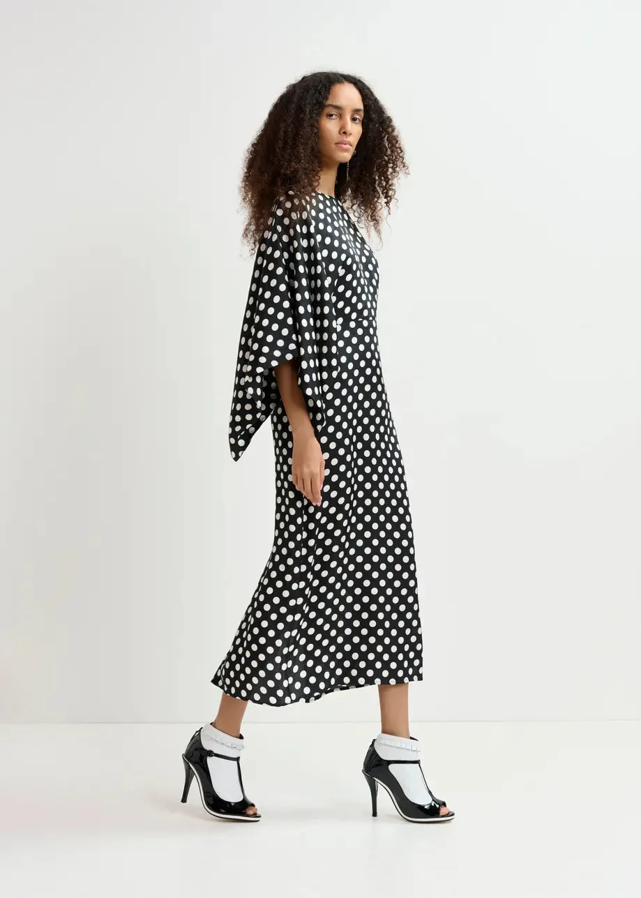 Essentiel Antwerp Black and White Spot Gorpio Dress