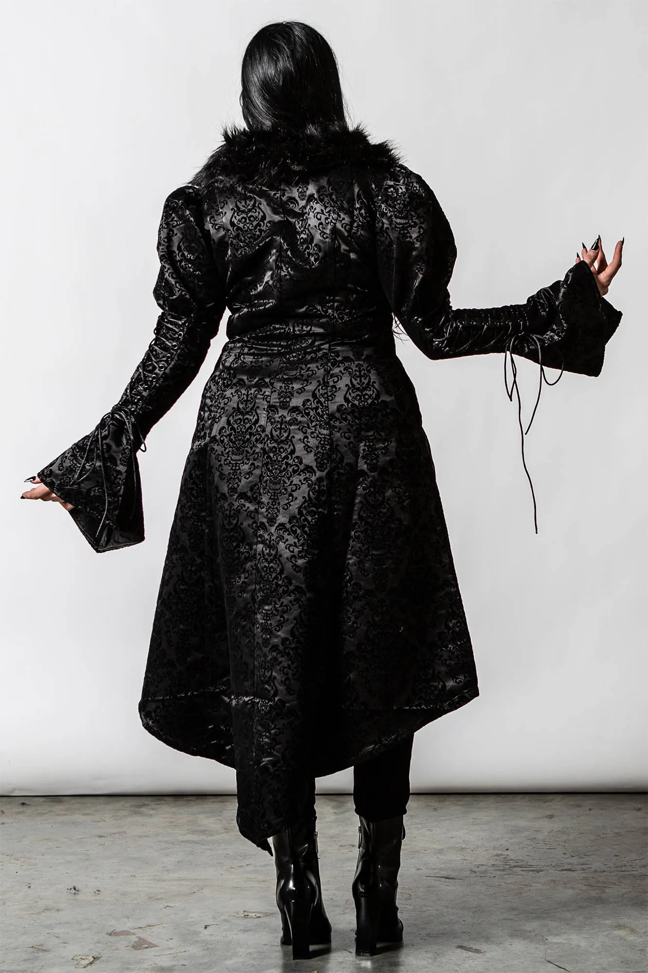 Evarose Brocade Coat - Resurrect