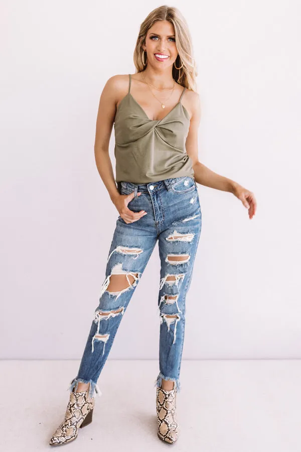 Falling For Trends Tank In Sage