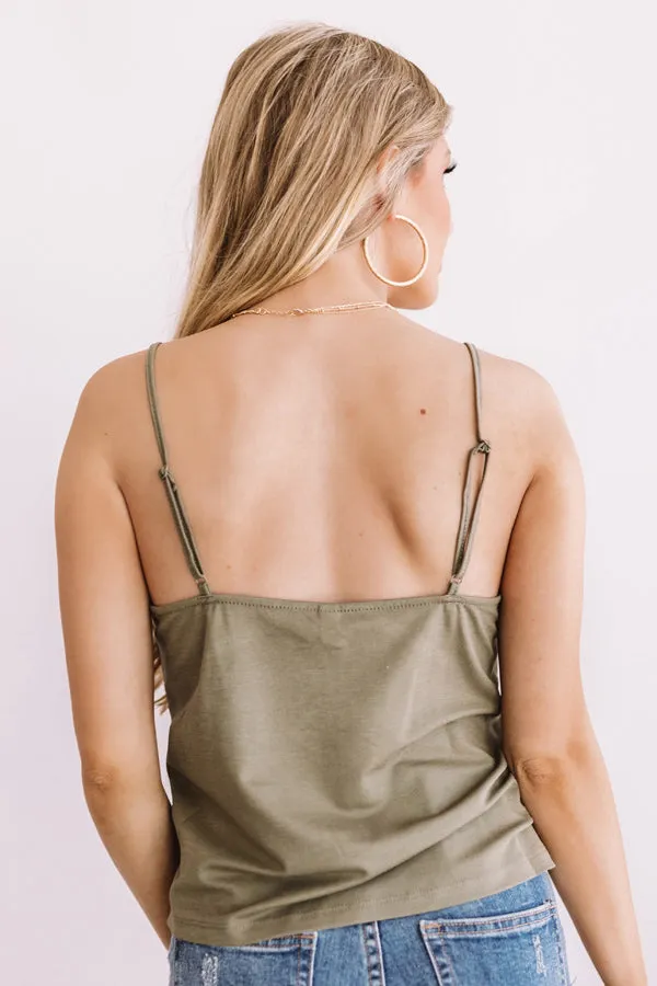 Falling For Trends Tank In Sage